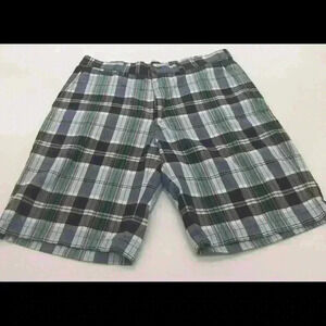 Lands End Men’s Plaid Shorts 36 Traditional Fit